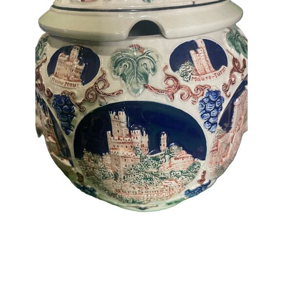 Vintage German Castle Stoneware Punchbowl/Tureen Set - Picture 2 of 8